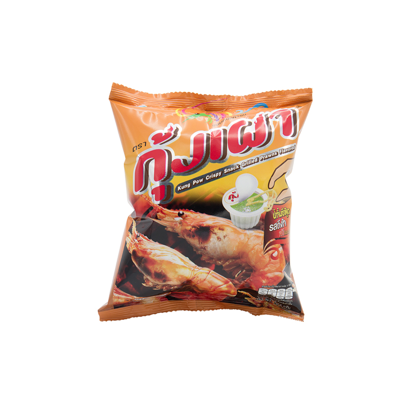 ขนมทอดกรอบ ตรากุ้งเผา-12G ขนมทอดกรอบ ตรากุ้งเผา 12 กรัม